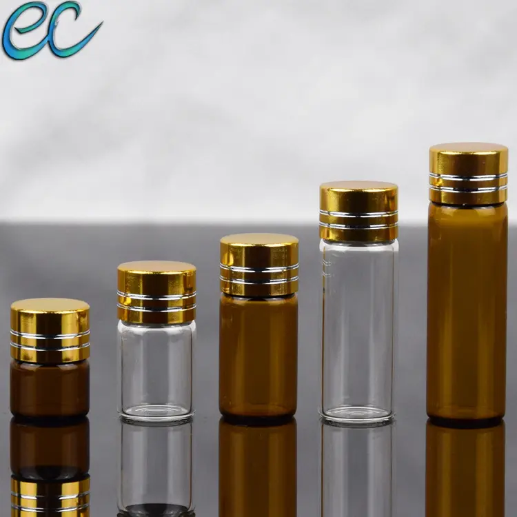 Amber Tubular Essential Oil Bottle