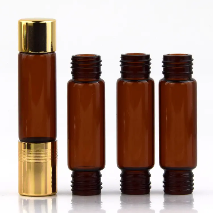 Amber Dual-End Roll-On Bottle