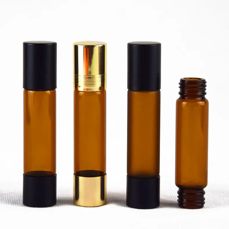 Amber Dual-End Roll-On Bottle