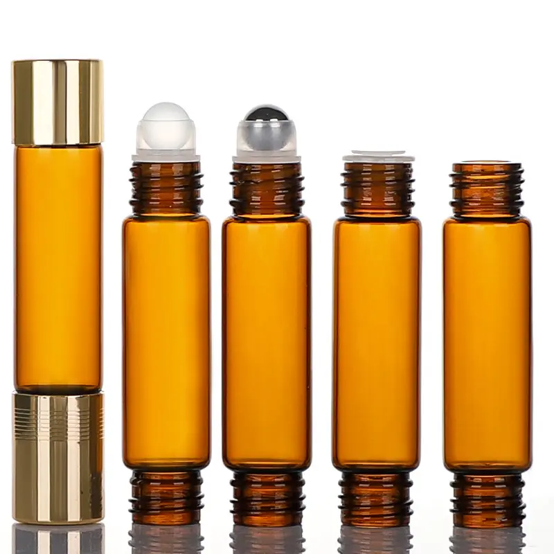 Amber Dual-End Roll-On Bottle