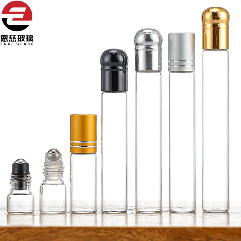 Clear Glass Roll-On Bottle