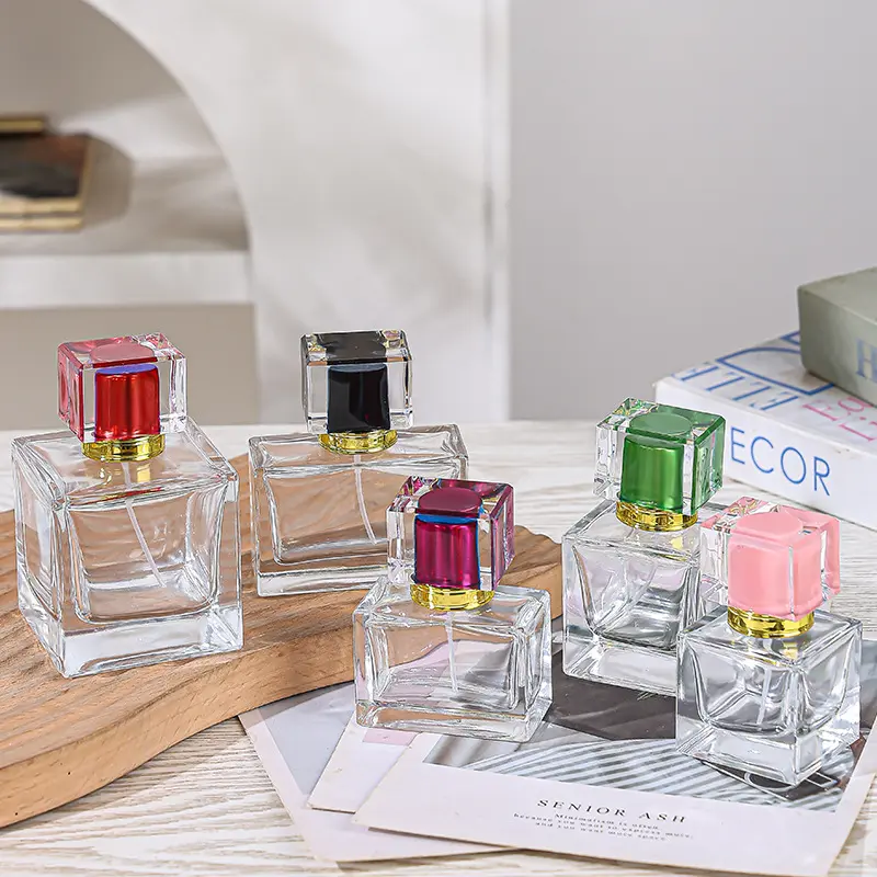 Crystal-White Perfume Bottle