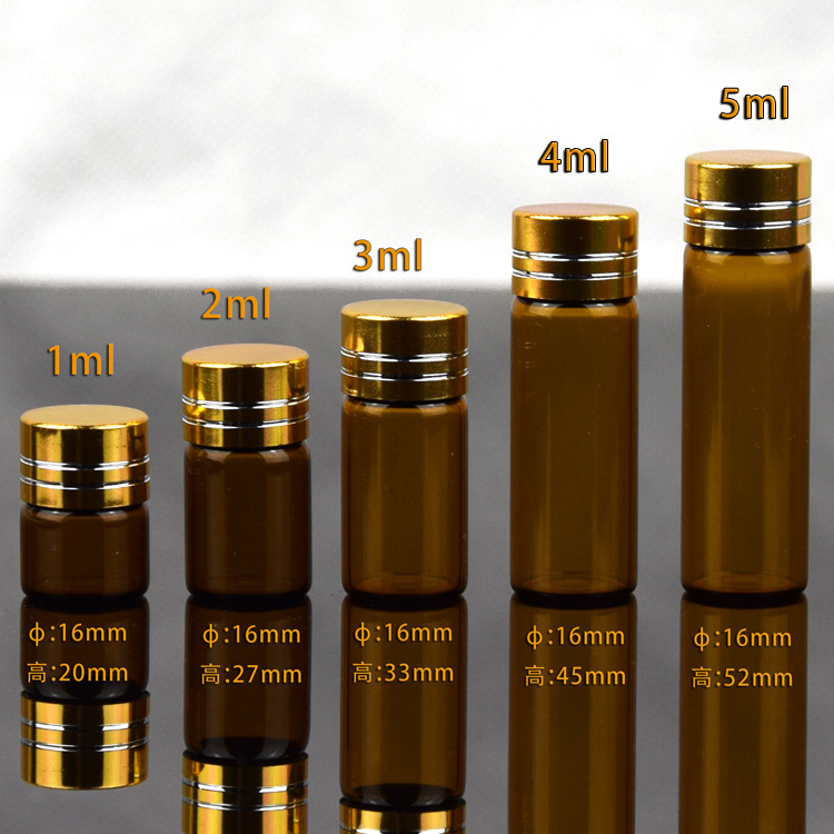 Amber Tubular Essential Oil Bottle image 3