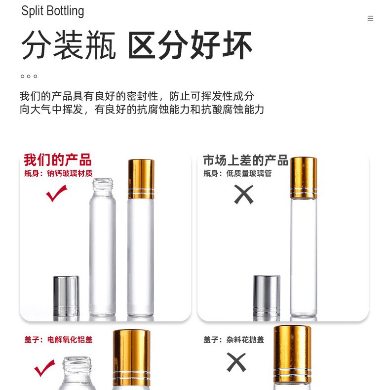 Clear Glass Roll-On Bottle image 4
