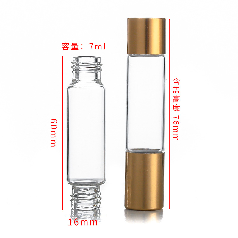 Clear Dual-End Roll-On Bottle image 2